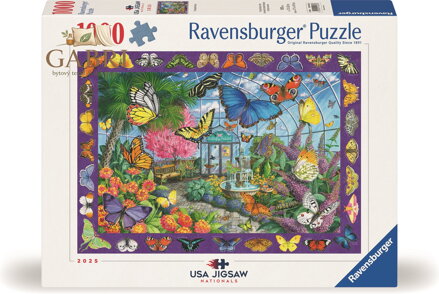 RAVENSBURGER Puzzle Království motýlů 1000 dílků