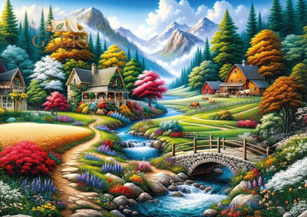 ART PUZZLE Puzzle Barevná pole 260 dílků