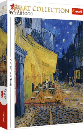 TREFL Puzzle Art Collection: Terasa kavárny v noci 1000 dílků