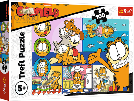 TREFL Puzzle Lenivý Garfield 100 dílků