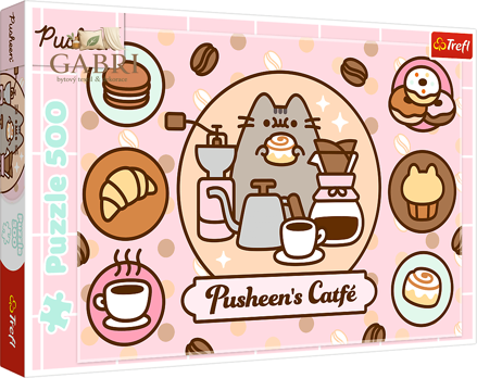 TREFL Puzzle Pusheen v kavárně 500 dílků
