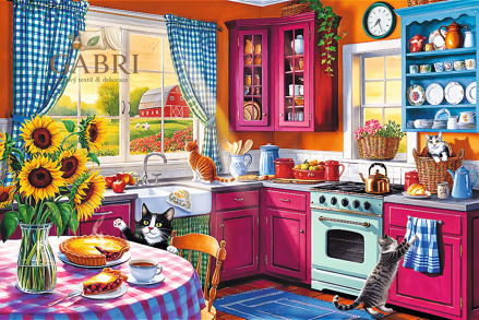 TREFL Puzzle EasyPiece: Ráno v kuchyni 300 dílků