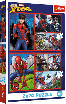 TREFL Puzzle Marvel Spiderman: Pavoučí příbehy 2x70 dílků