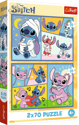 TREFL Puzzle Lilo & Stitch: Se Stitchem není nuda 2x70 dílků