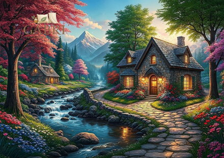 ART PUZZLE Puzzle Rajská ulička 1000 dílků