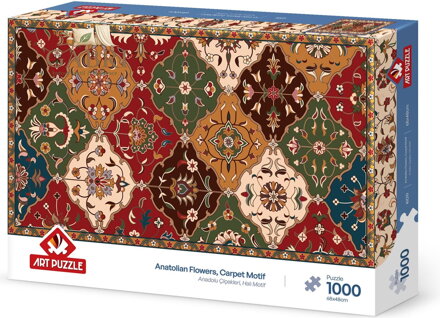 ART PUZZLE Puzzle Anatolské květiny na koberci 1000 dílků