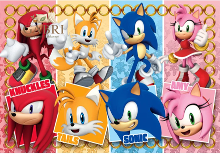CLEMENTONI Puzzle Ježek Sonic MAXI 60 dílků