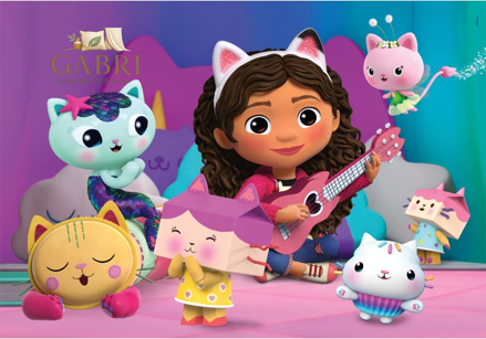 CLEMENTONI Puzzle Gábinin kouzelný domek: Hudební chvilka 104 dílků