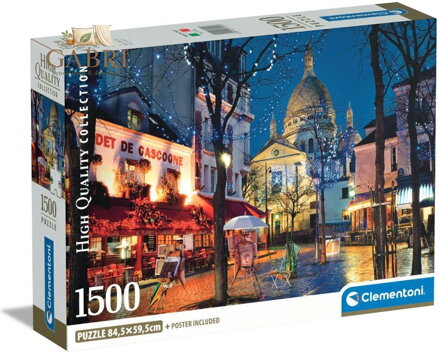 CLEMENTONI Puzzle Montmartre, Paříž 1500 dílků