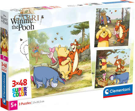 CLEMENTONI Puzzle Medvídek Pú 3x48 dílků
