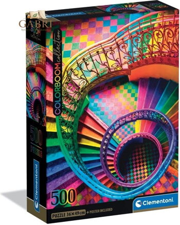 CLEMENTONI Puzzle Colorboom: Schodiště 500 dílků