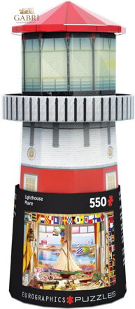 EUROGRAPHICS Puzzle v plechové krabičce Maják 550 dílků