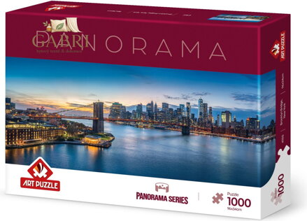 ART PUZZLE Panoramatické puzzle Brooklynský most, New York 1000 dílků