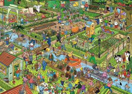 JUMBO Puzzle JvH Zeleninová zahrada 1000 dílků