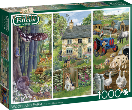 FALCON Puzzle Farma Woodland 1000 dílků