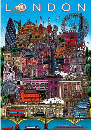 GIBSONS Puzzle Pohled na Londýn 500 dílků