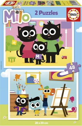 EDUCA Puzzle Milo 2x48 dílků