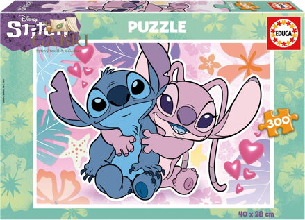 EDUCA Puzzle Disney Stitch a Angel 300 dílků