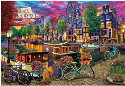 EDUCA Puzzle Jízdní kola v Amsterdamu 6000 dílků
