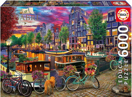 EDUCA Puzzle Jízdní kola v Amsterdamu 6000 dílků