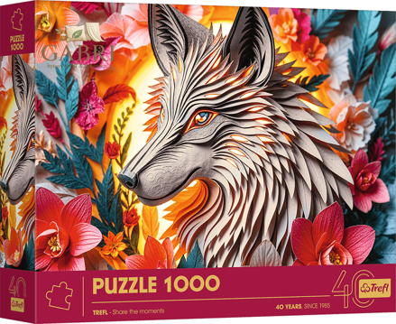 TREFL Puzzle Paper Art: Vlk 1000 dílků