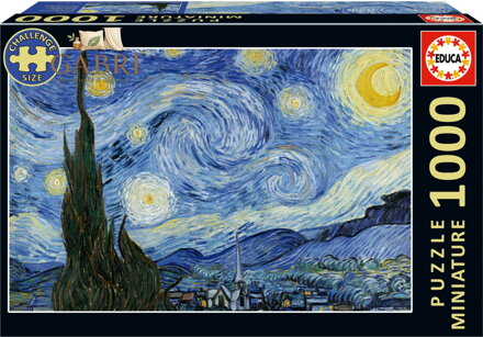 EDUCA Miniaturní puzzle Hvězdná noc 1000 dílků