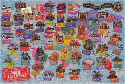 PROFESSOR PUZZLE Puzzle Filmová místa 1000 dílků