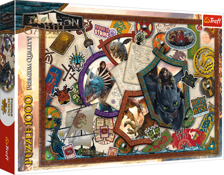 TREFL Puzzle Jak vycvičit draka 1000 dílků