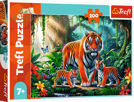 TREFL Puzzle Tygří zvyky 200 dílků