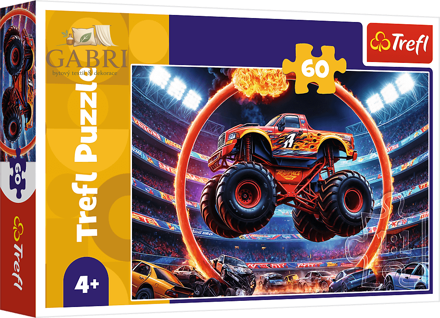 TREFL Puzzle Monster truck 60 dílků