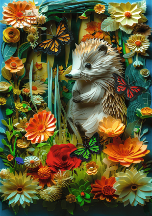 TREFL Puzzle Paper Art: Ježek 1000 dílků