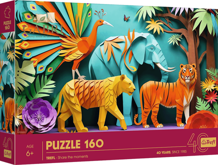 TREFL Puzzle Paper Art: Džungle 160 dílků