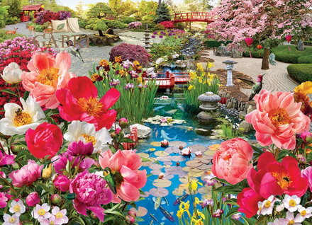 COBBLE HILL Puzzle Japonská zahrada 1000 dílků