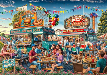 BLUEBIRD Puzzle Pojízdné občerstvení 2000 dílků