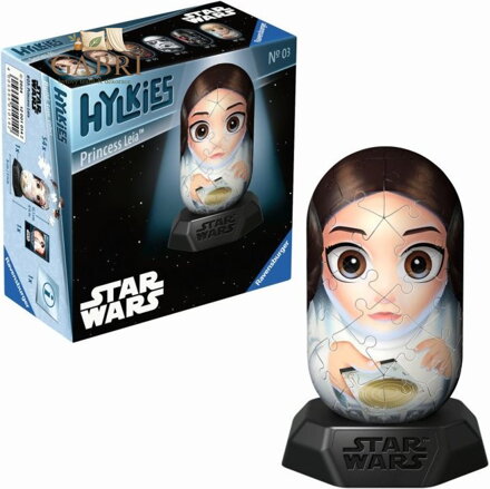 RAVENSBURGER 3D puzzle Hylkies: Star Wars: Princezna Leia 54 dílků