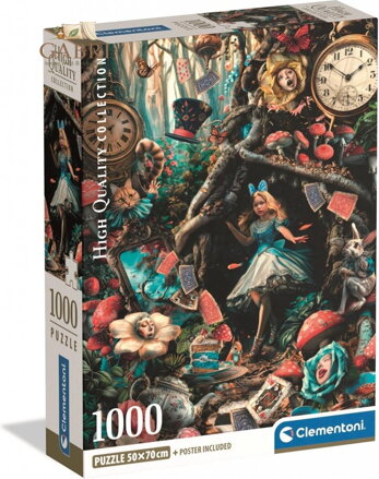 CLEMENTONI Puzzle Další den ve Wonderlandu 1000 dílků