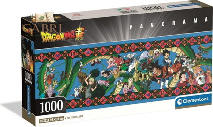 CLEMENTONI Panoramatické puzzle Dragon Ball 1000 dílků