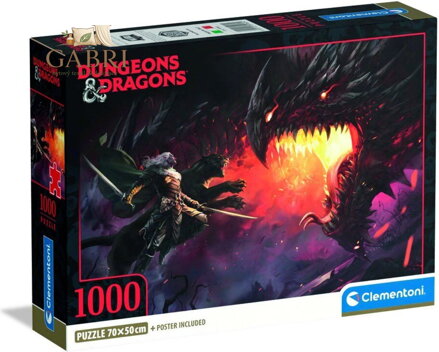 CLEMENTONI Puzzle Dungeons&Dragons: Z očí do očí 1000 dílků