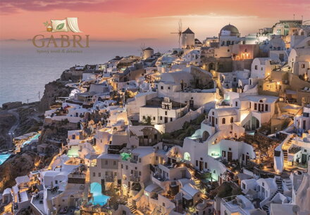 CLEMENTONI Puzzle Odstíny Santorini 1000 dílků