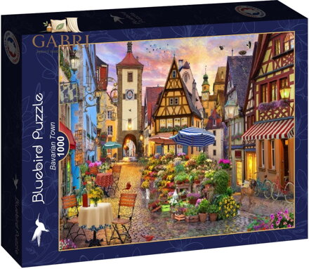 BLUEBIRD Puzzle Bavorské městečko 1000 dílků