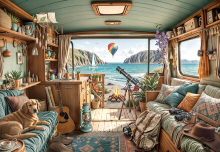 BLUEBIRD Puzzle Kempování u pobřeží 1000 dílků