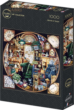 GRAFIKA Čtvercové puzzle ...Dost světa a času 1000 dílků