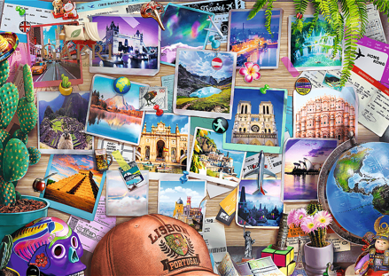 TREFL Puzzle Premium Plus Tea Time: Vzpomínky z cest 500 dílků
