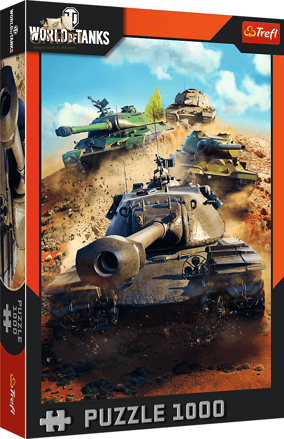 TREFL Puzzle World of Tanks: Tanky v boji 1000 dílků