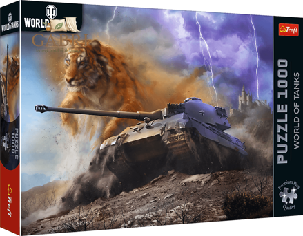 TREFL Puzzle Premium Plus World of Tanks: Tiger II 1000 dílků
