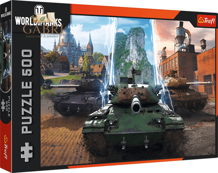TREFL Puzzle World of Tanks: Čas na akci 500 dílků