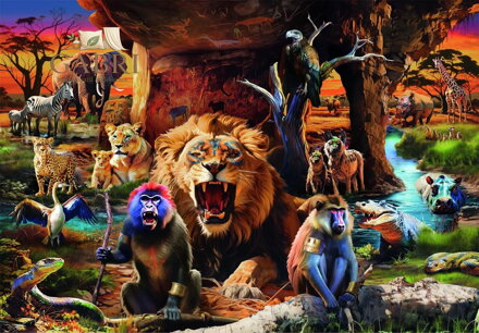 CLEMENTONI Puzzle Schůze zvířat 1500 dílků