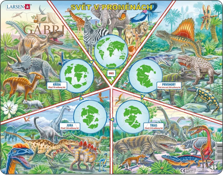 LARSEN Puzzle Svět v proměnách 100 dílků