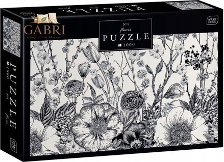INTERDRUK Puzzle Flowers: Jarní kvítí 1000 dílků