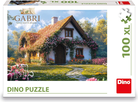 DINO Puzzle Chata v údolí XL 100 dílků